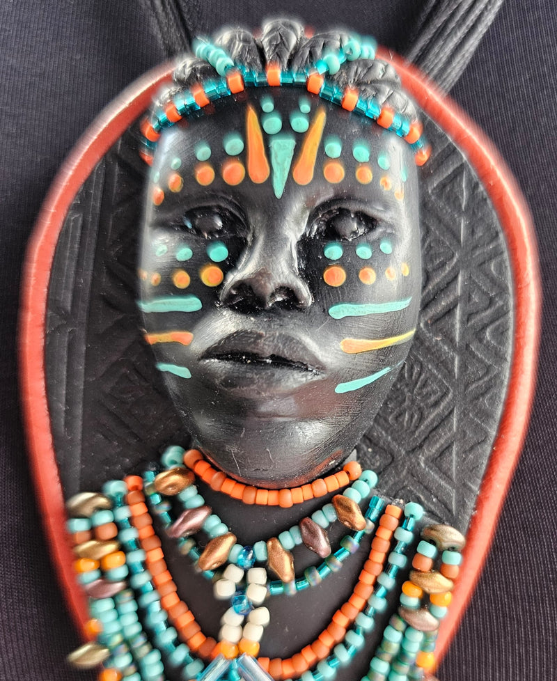 Maruvian Woman Series Necklace/Brooch (Warrior Woman) by Dianne Hayes Quarles