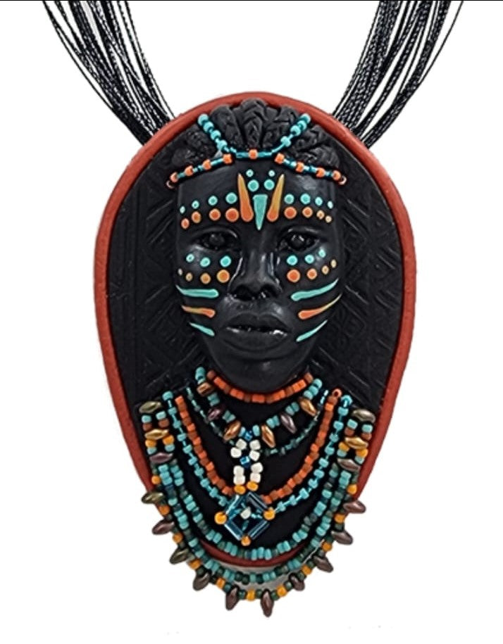 Maruvian Woman Series Necklace/Brooch (Warrior Woman) by Dianne Hayes Quarles