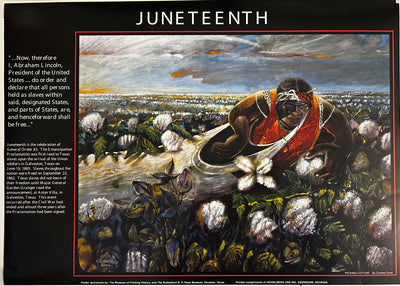 Criner, Charles, (Picking Cotton, Juneteenth Poster)