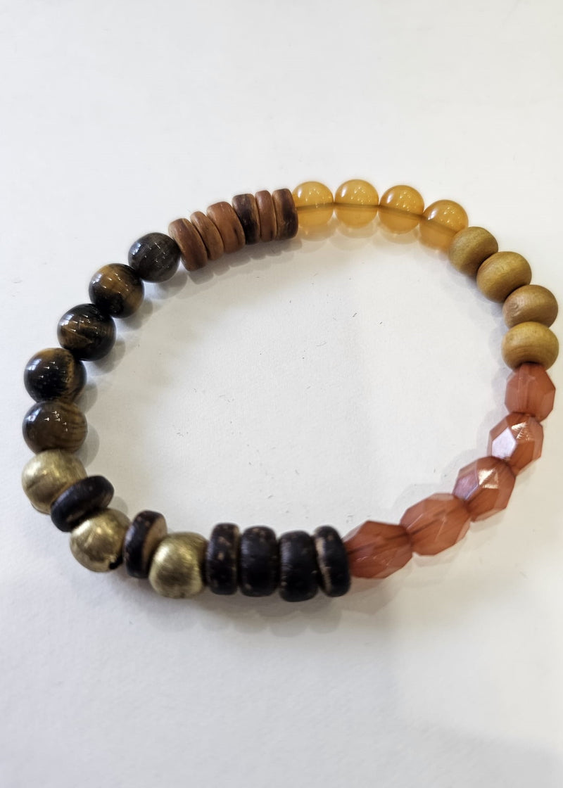 Natural Stone Beaded Bracelet (tiger&