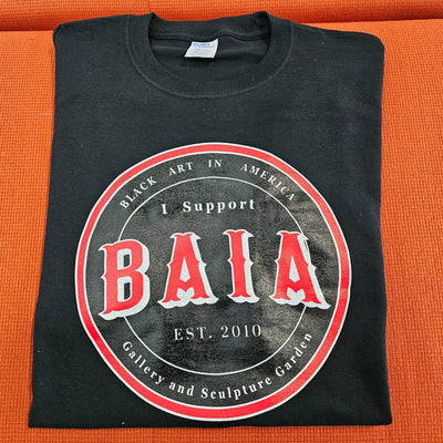 Black Art In America (Collector T-Shirt, I Support BAIA (BLACK)