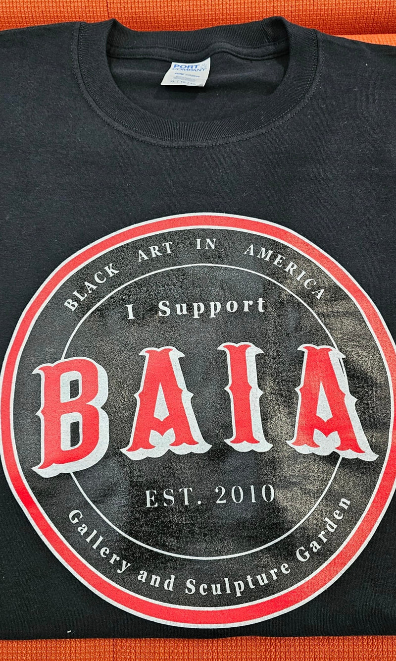 Black Art In America (Collector T-Shirt, I Support BAIA (BLACK)