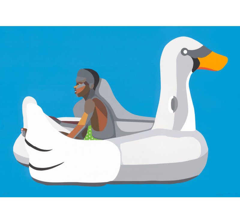 Adams, Derrick, (Boy On Swan Float)