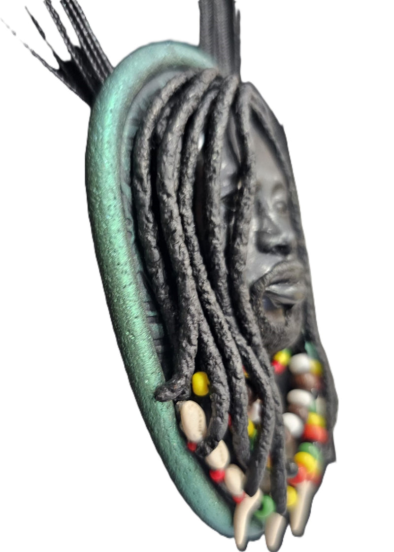 Maruvian Woman Series Necklace/Brooch (Rasta Man) by Dianne Hayes Quarles